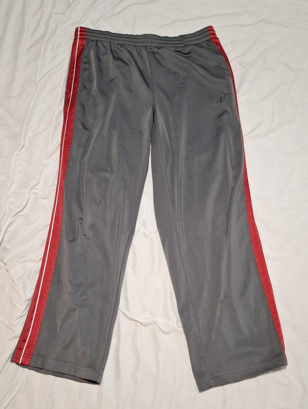Men's NordicTrack Gray And Red Track Pants